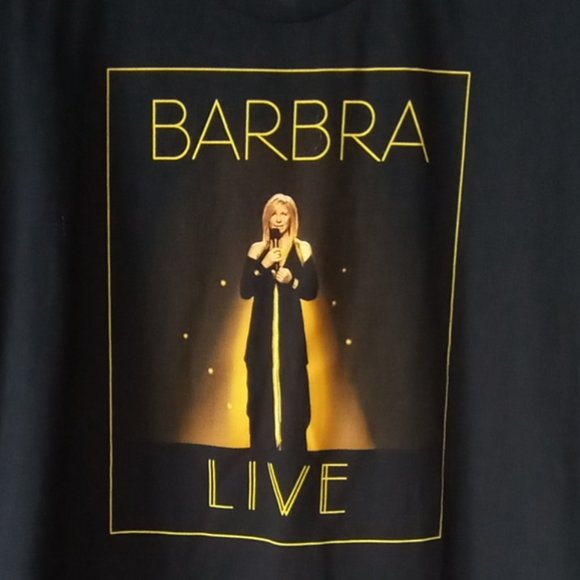 Barbra Streisand Live 2012 Tour black Tee Size 2XL but runs smaller - Picture 2 of 8